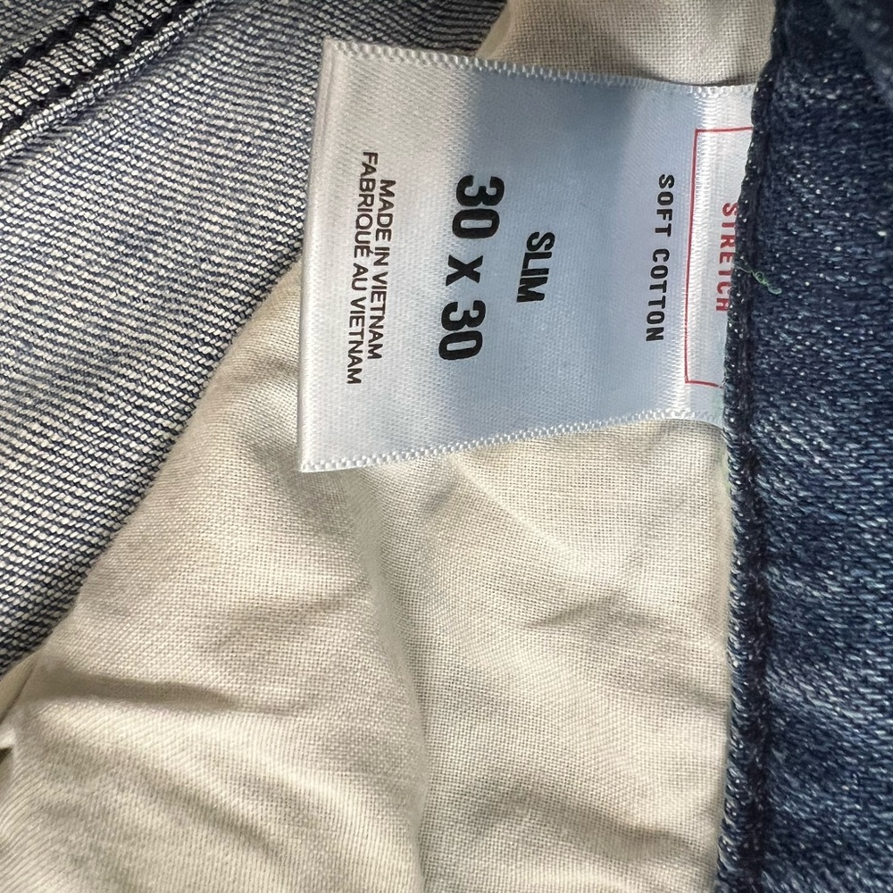 Express Slim Jeans with Distressed Detailing 30 - Picture 4 of 8